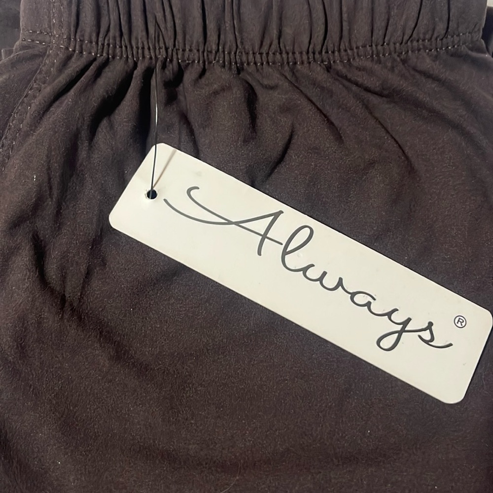 ALWAYS brand leggings in chocolate brown. 
One size fits most.